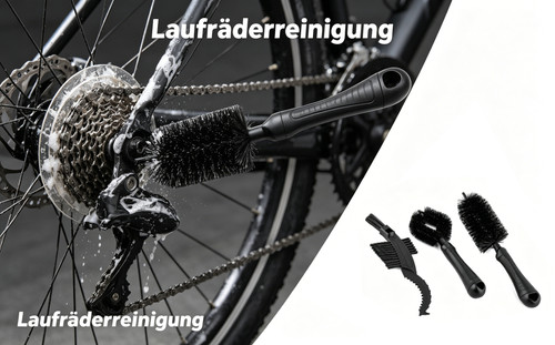 3in1 fahrradreinigungsbürsten - 3in1,
